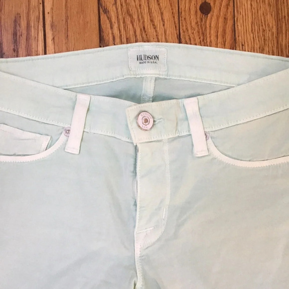 Mint Green Hudson Jeans - Picture 2 of 2